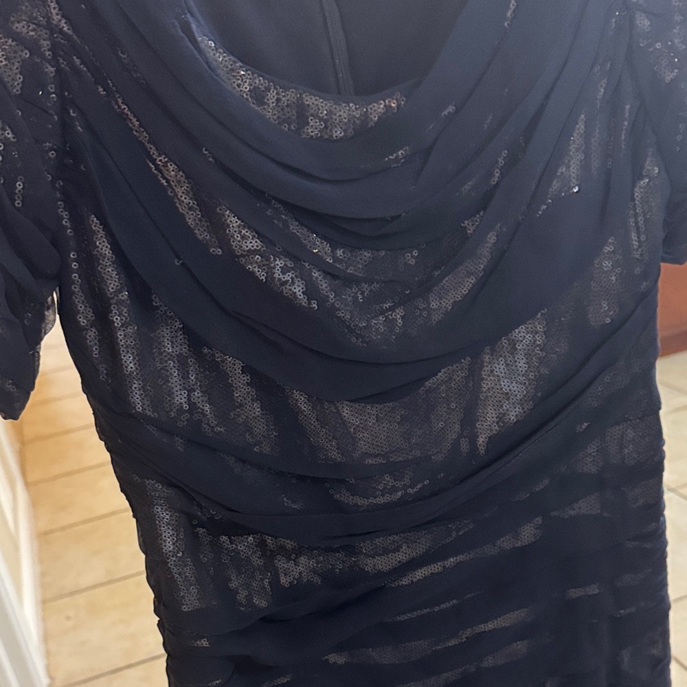 Navy Blue Sequin Dress - Picture 6 of 8